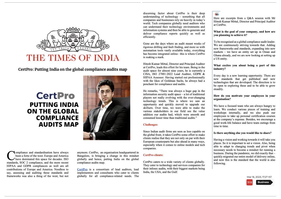 CertPro- Forbes India