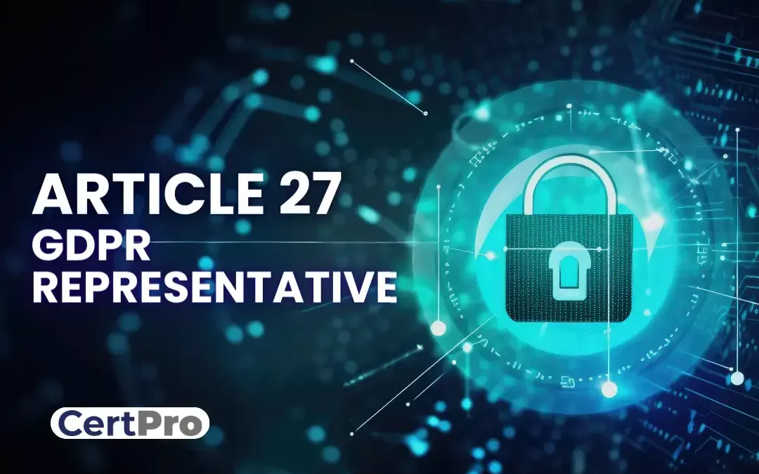 Article 27 GDPR Representative