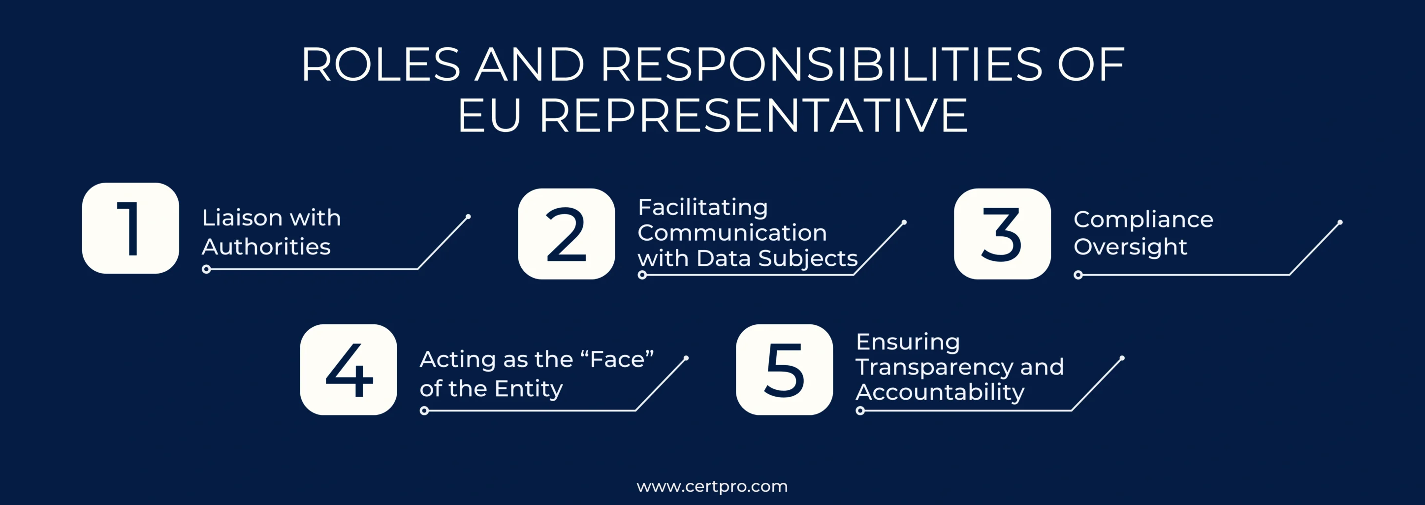 ROLES AND RESPONSIBILITIES OF EU REPRESENTATIVE