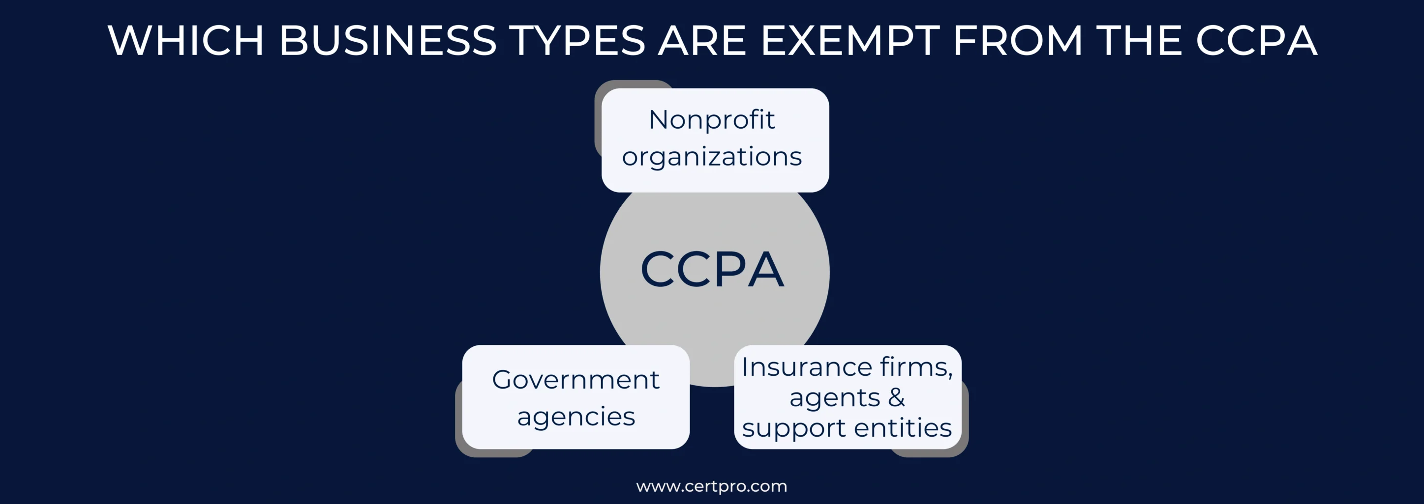 WHICH BUSINESS TYPES ARE EXEMPT FROM THE CCPA