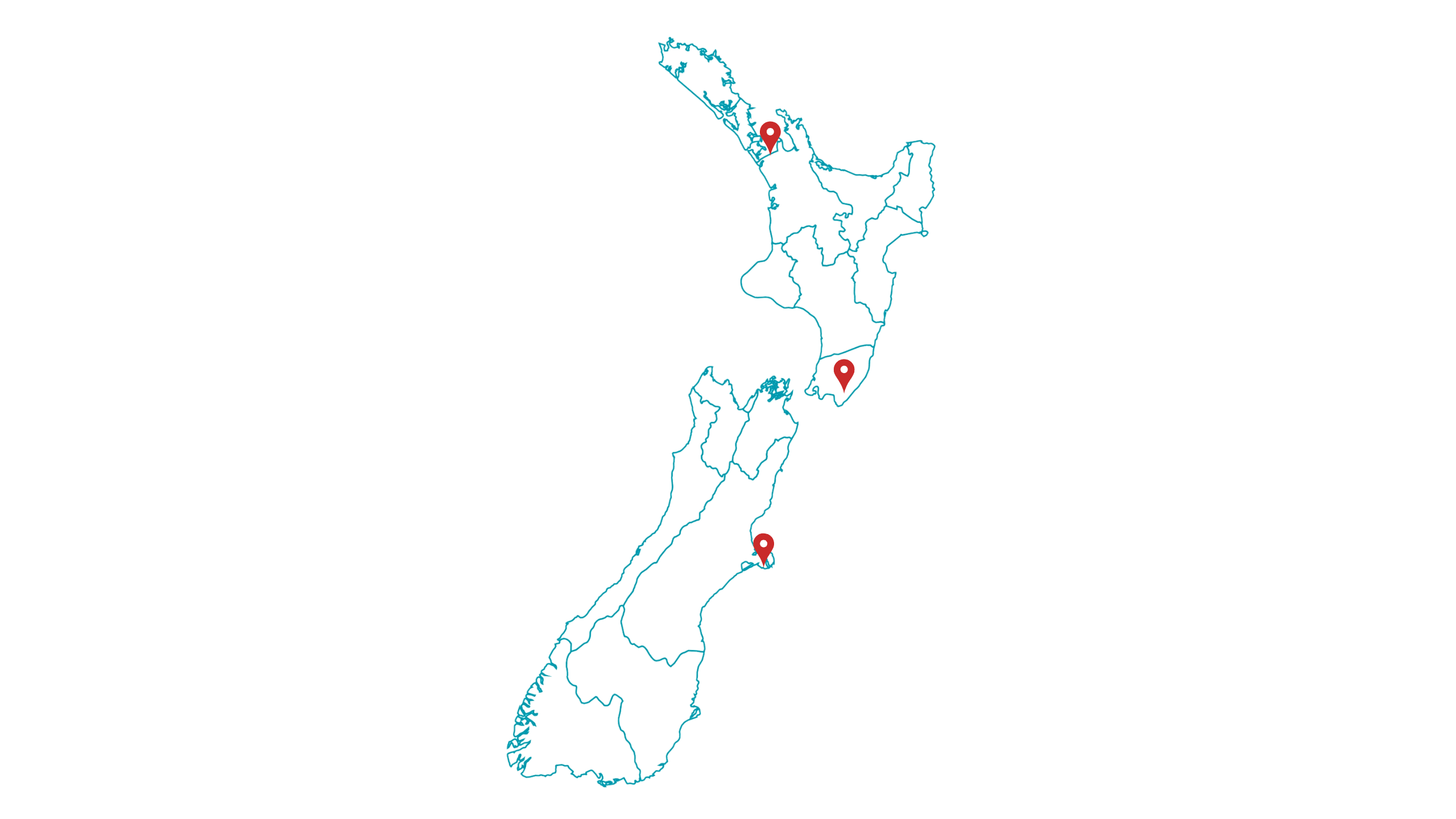 New Zealand Location pages map
