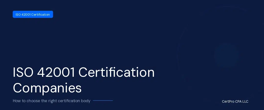 ISO 42001 Certification Companies