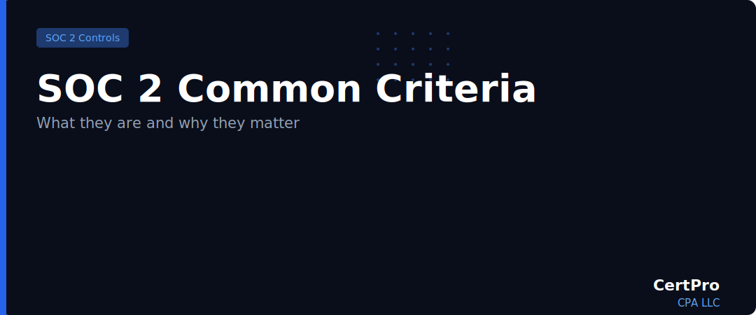SOC 2 Common Criteria