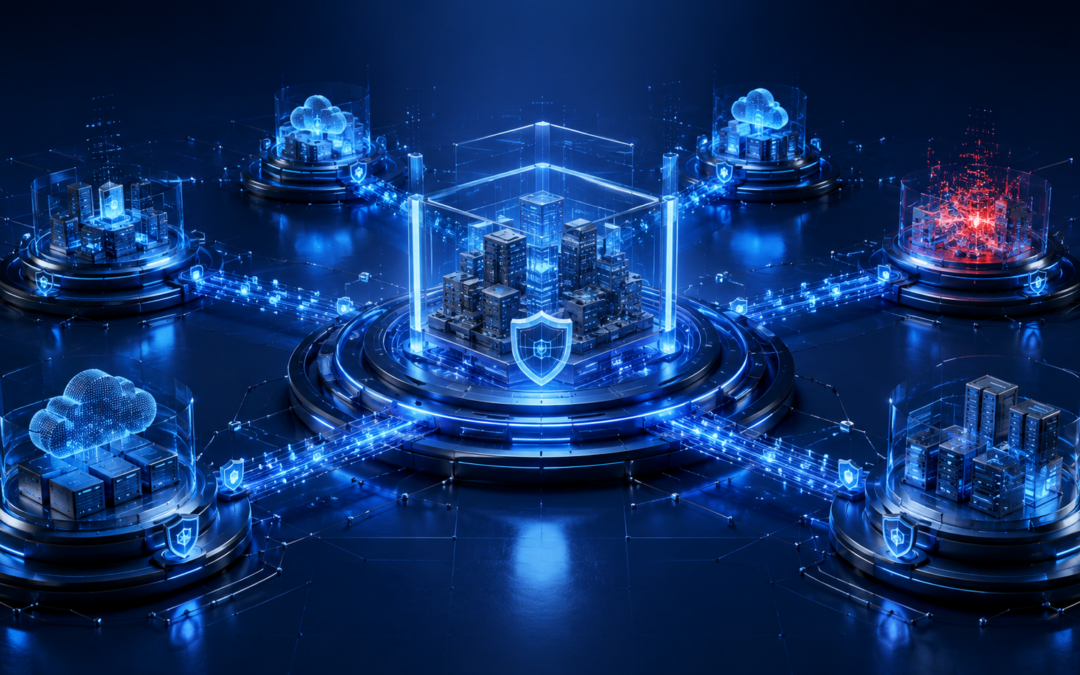 Lidl service provider breach illustration showing secure enterprise retail infrastructure, third-party cybersecurity controls, vendor risk management, and protected digital commerce systems.