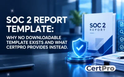 SOC 2 REPORT TEMPLATE: WHY NO DOWNLOADABLE TEMPLATE EXISTS AND WHAT CERTPRO PROVIDES INSTEAD