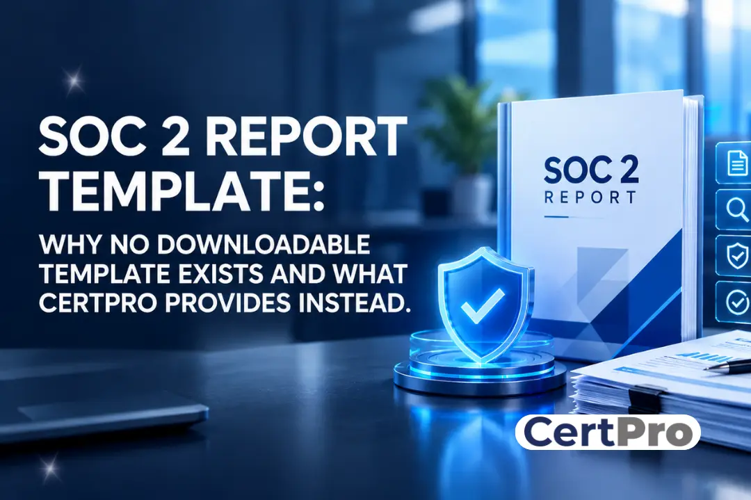 SOC 2 report template: why no downloadable template exists and what an independent licensed CPA firm issues instead of an illustrative sample
