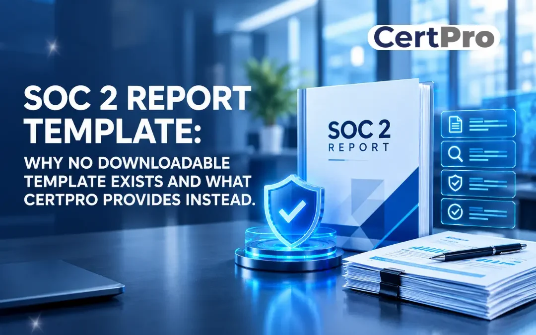 SOC 2 REPORT TEMPLATE: WHY NO DOWNLOADABLE TEMPLATE EXISTS AND WHAT CERTPRO PROVIDES INSTEAD